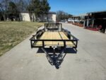 6’4″ x 16 Utility Trailer Double Axle Dovetail With Gate Powder Coated (2) 3500lb Axles - Image 10