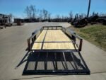 6’4″ x 16 Utility Trailer Double Axle Dovetail With Gate Powder Coated (2) 3500lb Axles - Image 7