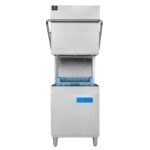 Commercial High-Temperature Hood Type Dishwasher, NSF Certified, 208240v 3-Phase, 50 Racks/Hour, Stainless Steel Restaurant Dish Machine, Silver - Image 2