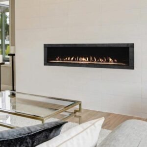 Empire Boulevard Vent Free 60 inch Fireplace Gas with Decorative Crushed Glass - Image 3
