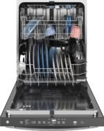 GE ENERGY STAR 24″ Top Control Built-In Dishwasher with Sanitize Cycle