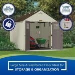 Suncast Tremont 8×10 BMS8100 Outdoor Resin Storage Shed - Image 4