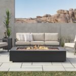 Real Flame Aegean 70″ Rectangle Propane Fire Table
