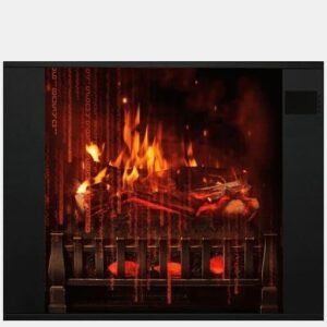 MagikFlame morpheus Compact Electric Fireplace Mantel & Insert with Sound and Heater - Image 3