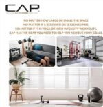 CAP Barbell Rubber Coated Dumbbell Weight Set with Vertical Rack | 100 lb, 150 lb, and 210 lb Options - Image 2