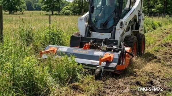 TMG 72″ Hydraulic Flail Mower for Skid Steer Quick Attach - Image 2
