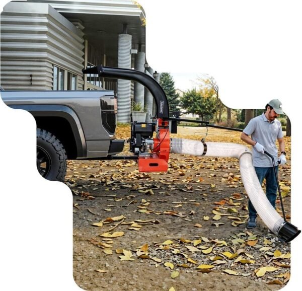 SuperHandy Truck Loader Leaf Vacuum – 15HP Electric Start Engine, Serrated Metal Impeller, Hitch or Tailgate Mount - Image 2