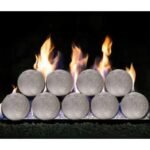 Real Fyre Gray Stone Ventless Fireball Set – Natural Gas – 18″ – On/Off Remote with Standing Pilot - Image 3