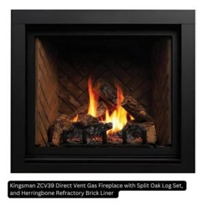 Kingsman 36″ Direct Vent Gas Fireplace - Image 3