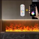 8 Color Flames 3D Water Vpaor Freplaces Inserts & Freestanding Electric Fireplaces NO Heating with Remote & Smart APP Decoration Humidifier Steam - Image 3