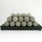 Real Fyre Gray Stone Ventless Fireball Set – Natural Gas – 18″ – On/Off Remote with Standing Pilot