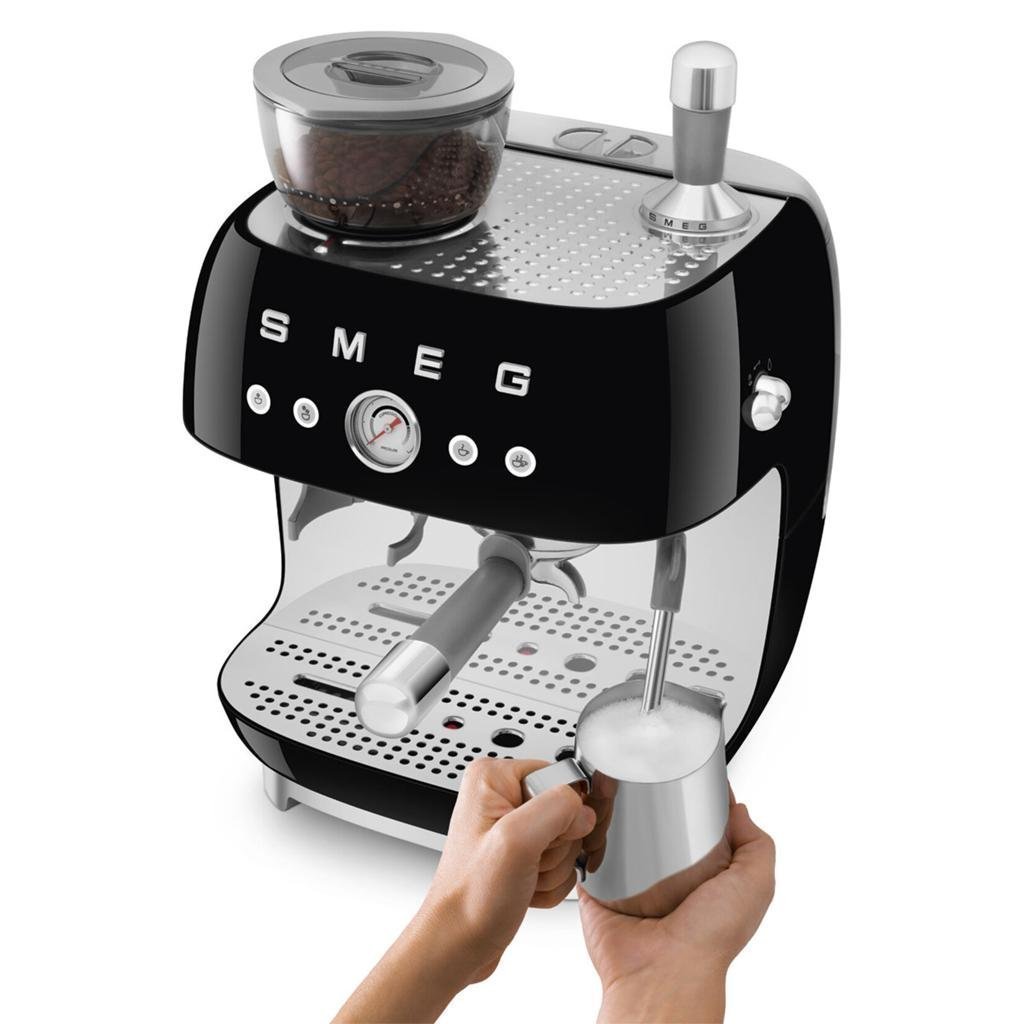 Manual Espresso Coffee Machine with Grinder – Retro-Style