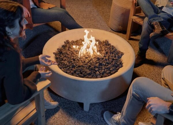 Neighbor Rook Round Fire Table