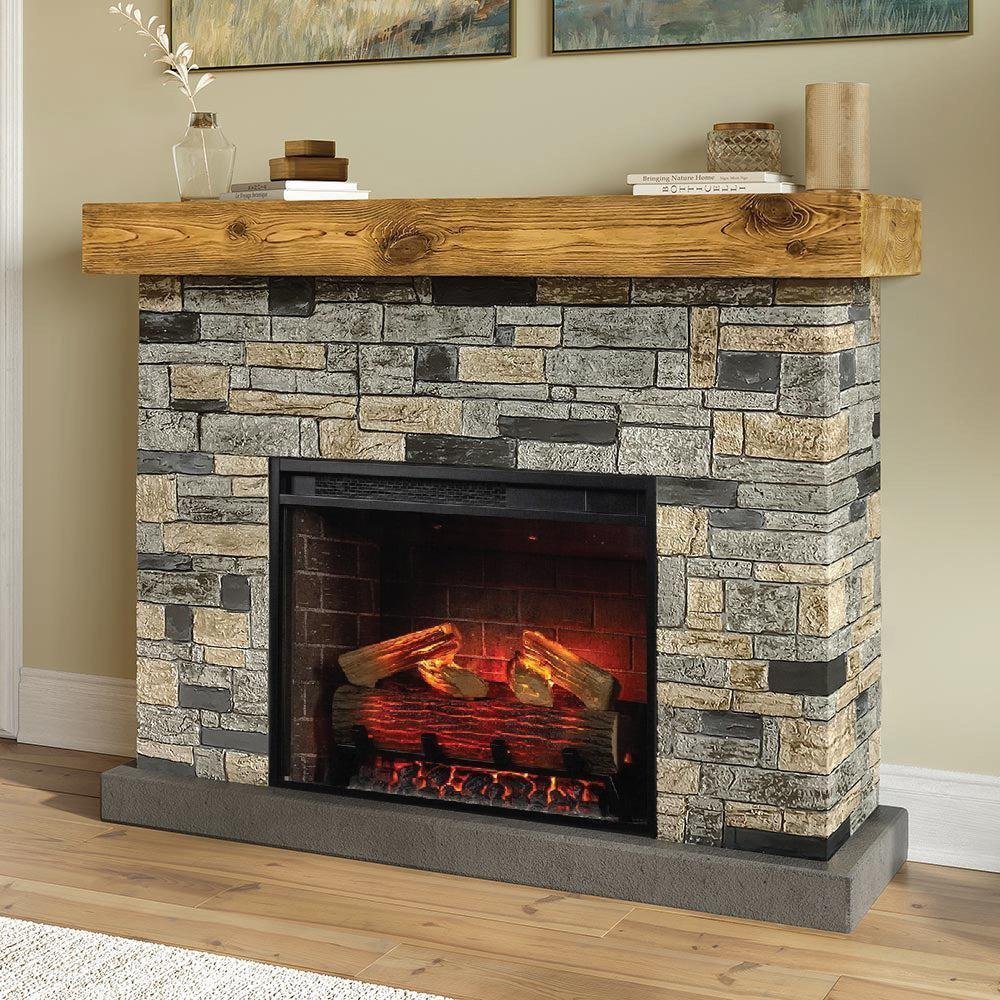 Country Living Dixson Faux Stone Brick Mantel