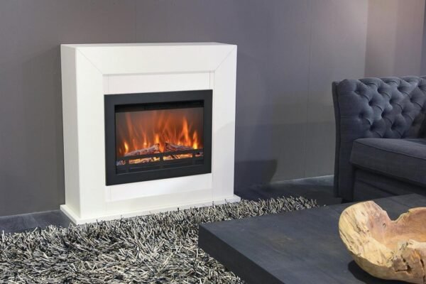 MagikFlame morpheus Compact Electric Fireplace Mantel & Insert with Sound and Heater - Image 2