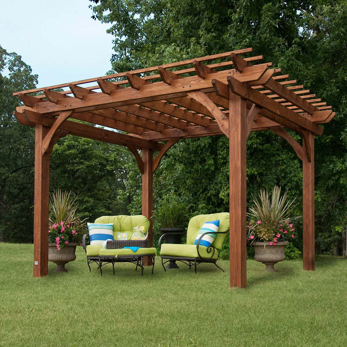 Backyard Discovery 100% Cedar Wood Garden Pergola