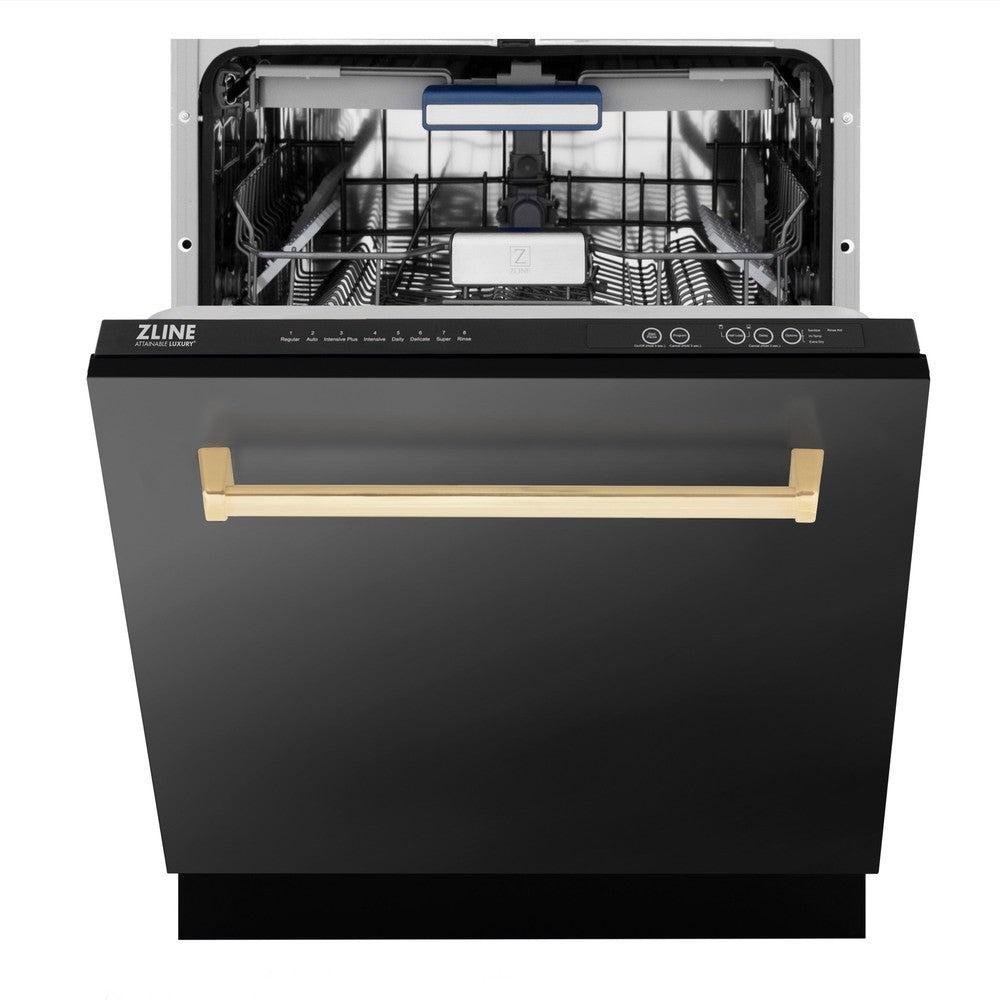dfs.jpg ZLINE Autograph Edition 24″ Stainless Steel Handle Rack Top Touch Control Dishwasher - Image 1