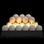 Real Fyre Gray Stone Ventless Fireball Set – Natural Gas – 18″ – On/Off Remote with Standing Pilot - Image 2