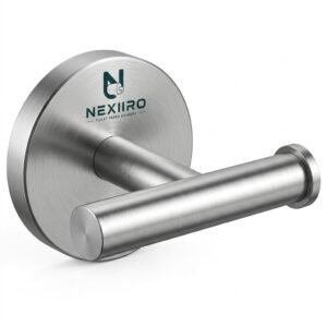 NEXIIRO Wall Mounted Stainless Steel Single Arm Toilet Paper Holder