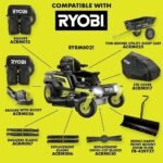 RYOBI 80V HP Brushless 42 in. Battery Electric Cordless Zero Turn Riding Mower Batteries and Charger 80V Batteries 40V - Image 5
