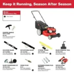 21in. 140cc Briggs & Stratton Self Propelled Gas Lawn Mower with Mulching Kit Included - Image 3