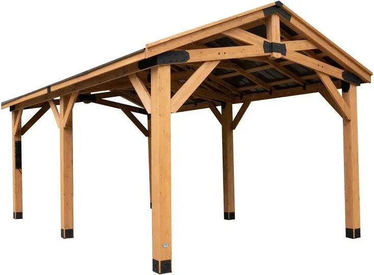 Backyard Discovery Norwood Cedar Gazebo & Carport