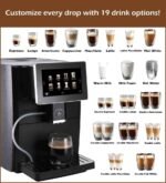 Cafe Bueno Super Automatic Espresso Machine 19 Coffee Recipes - Image 3