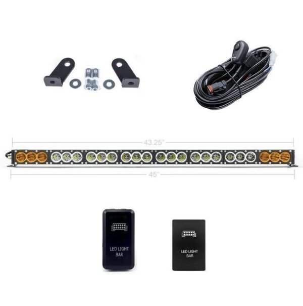 Dual Function Light Bar Sherpa Roof Rack Mounting Bracket Kit INCLUDE Dual Function LED Light Bar / Wire Harness and Dual Function Switch