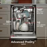 KitchenAid 24″ 360° Max Jets Third Rack Top Control Built-In Dishwasher with Advanced ProDry System and Ultra-bright LED Lighting - Image 2