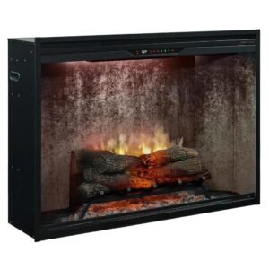 Dimplex Revillusion 42″ Built In Electric Firebox with Weathered Concrete - Image 3