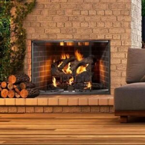 Majestic Cottagewood 42″ Traditional Outdoor Wood Burning Fireplace - Image 3